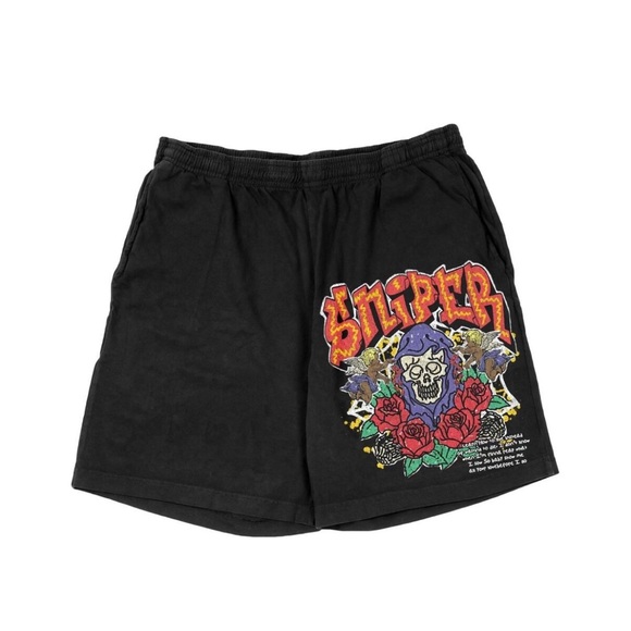 Sniper Gang graphic shorts Sz various - Picture 1 of 3